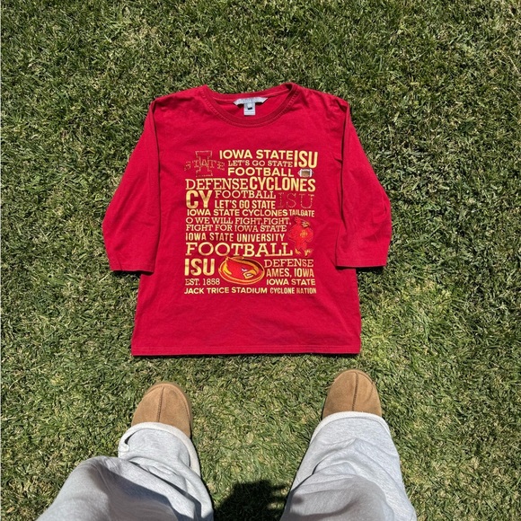 Y2K lowa State University Long Sleeve Tee NWOT - Picture 1 of 3